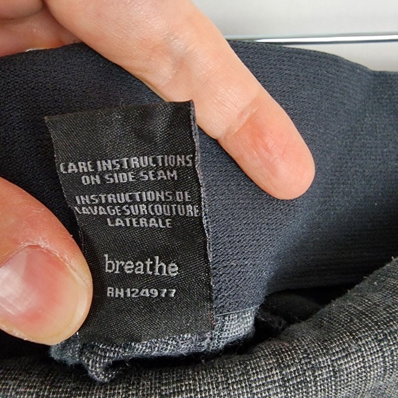 Prana Jogger Pants Grey Women's Large Hiking Outdoor Hiking Yoga Hemp Blend - Picture 8 of 9